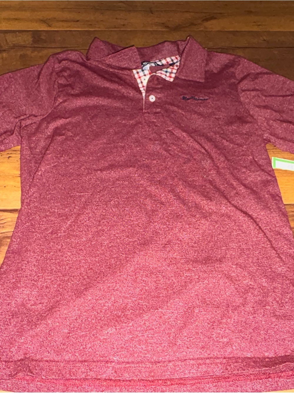 Ben Sherman Vguc polo shirt plaid 14/16